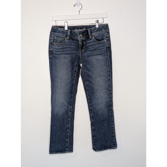 American Eagle Outfitters Denim - American Eagle Straight Stretch Womens Jeans Size 2 Reg Blue Low Rise